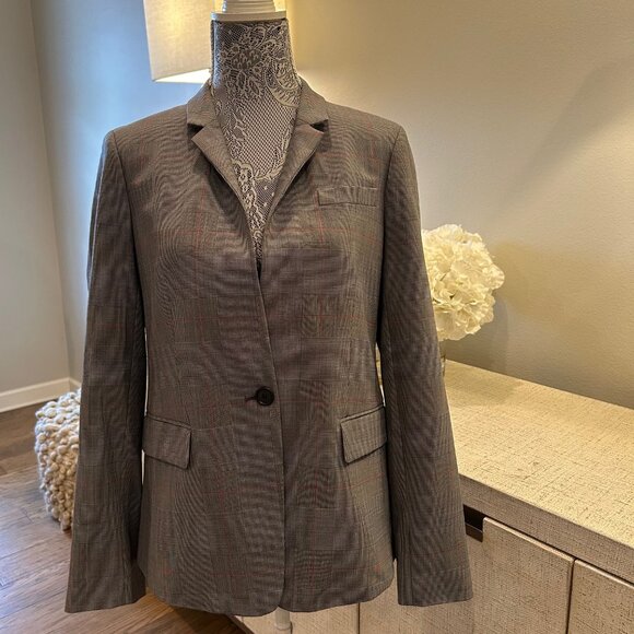 J. Crew Women's Regent Gray Glen Plaid Blazer - Picture 6 of 6